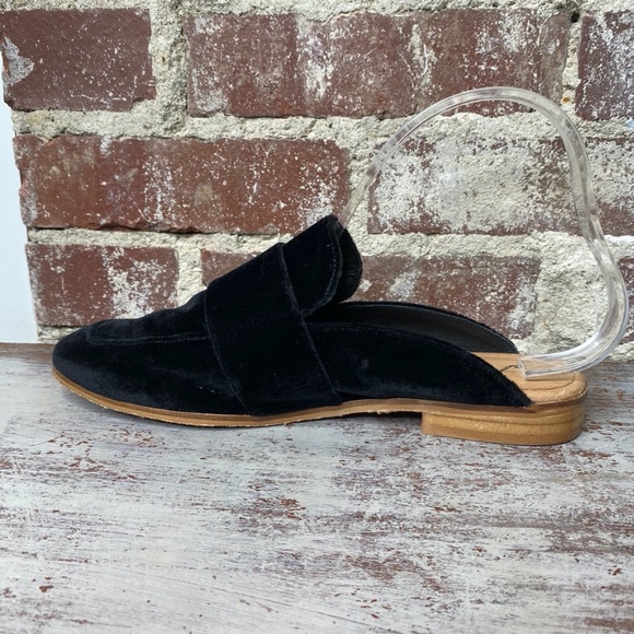 Free People Shoes Black Velvet Mules 39 Poshmark